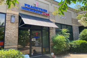 Photo of the exterior of Peachtree Immediate Care in Athens