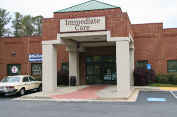 Photo of the exterior of Peachtree Immediate Care in Fayetteville